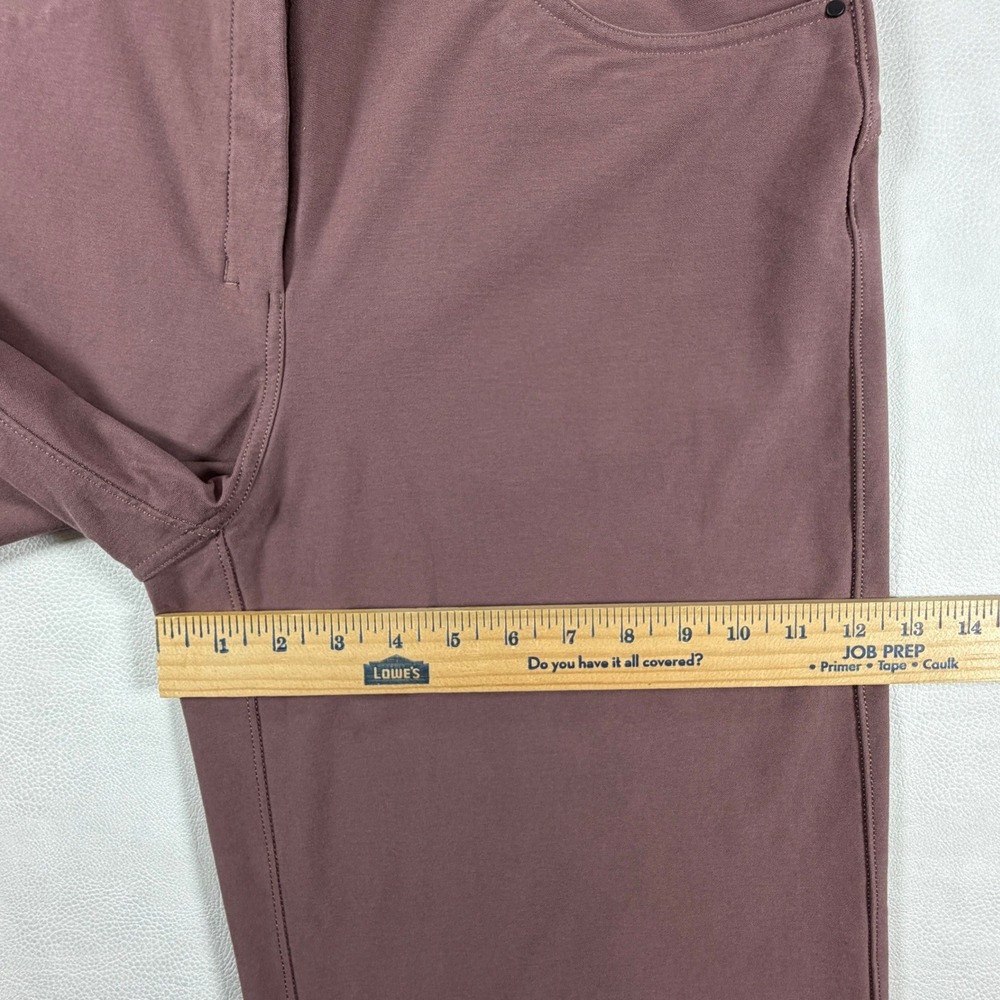 Lululemon City Sleek 5 Pocket Wide Leg Pants Mauve Plum Size 30 High Rise Tech - Picture 6 of 13